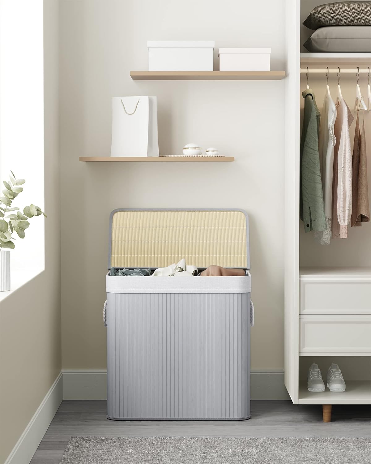 SONGMICS Laundry Hamper Basket LCB091G01