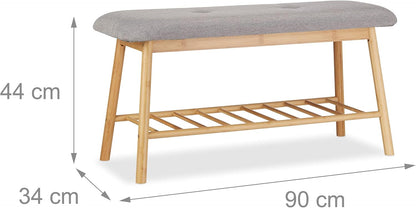 Bamboo Shoe Bench