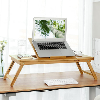 SONGMICS Bamboo Laptop Desk LLD004