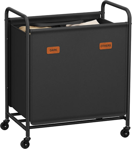 SONGMICS Laundry Basket with Wheels (RLS210B01)