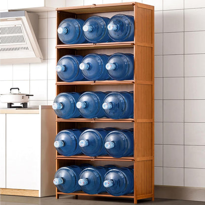 Bamboo Storage Cabinet With Doors