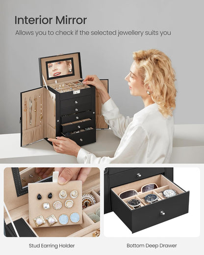 SONGMICS Jewellery Box JBC152B01