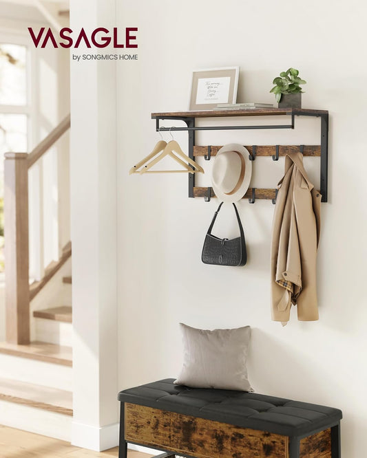 VASAGLE Wall Mounted Coat Rack LCR201B01