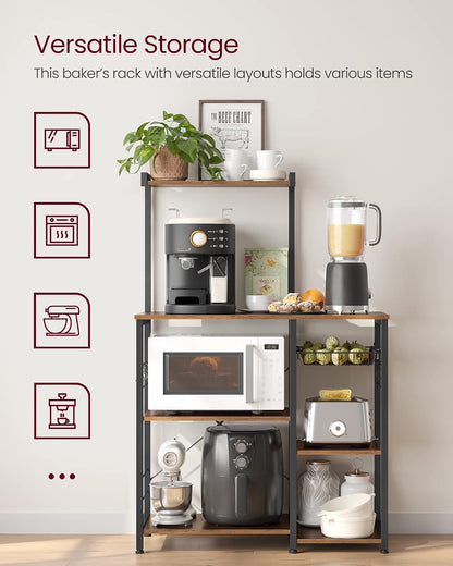 VASAGLE Baker Rack with Shelves (KKS35X)