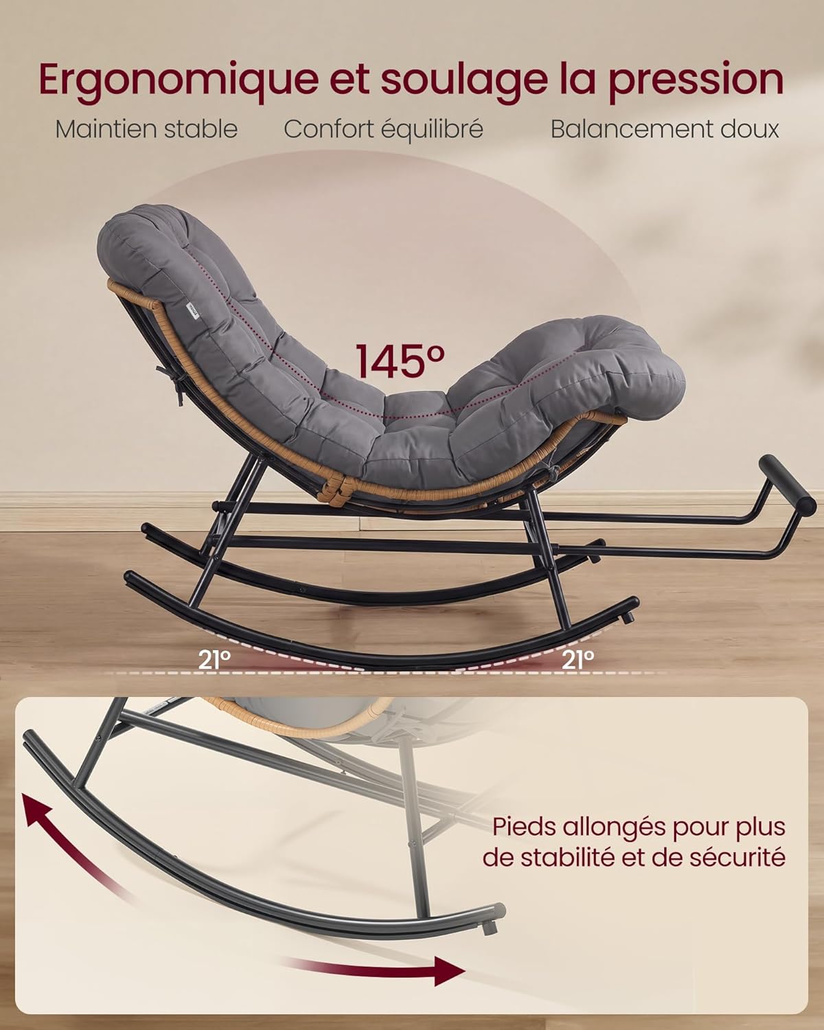 VASAGLE Rocking Chair (LYY062GZ01)