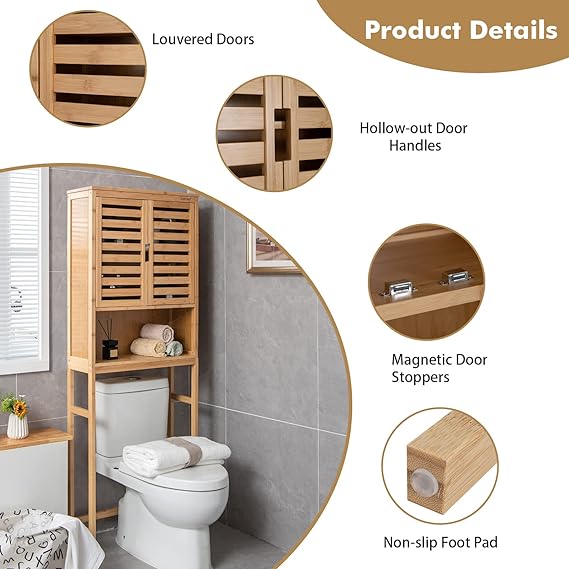 Bamboo Bathroom Cabinet Organizer