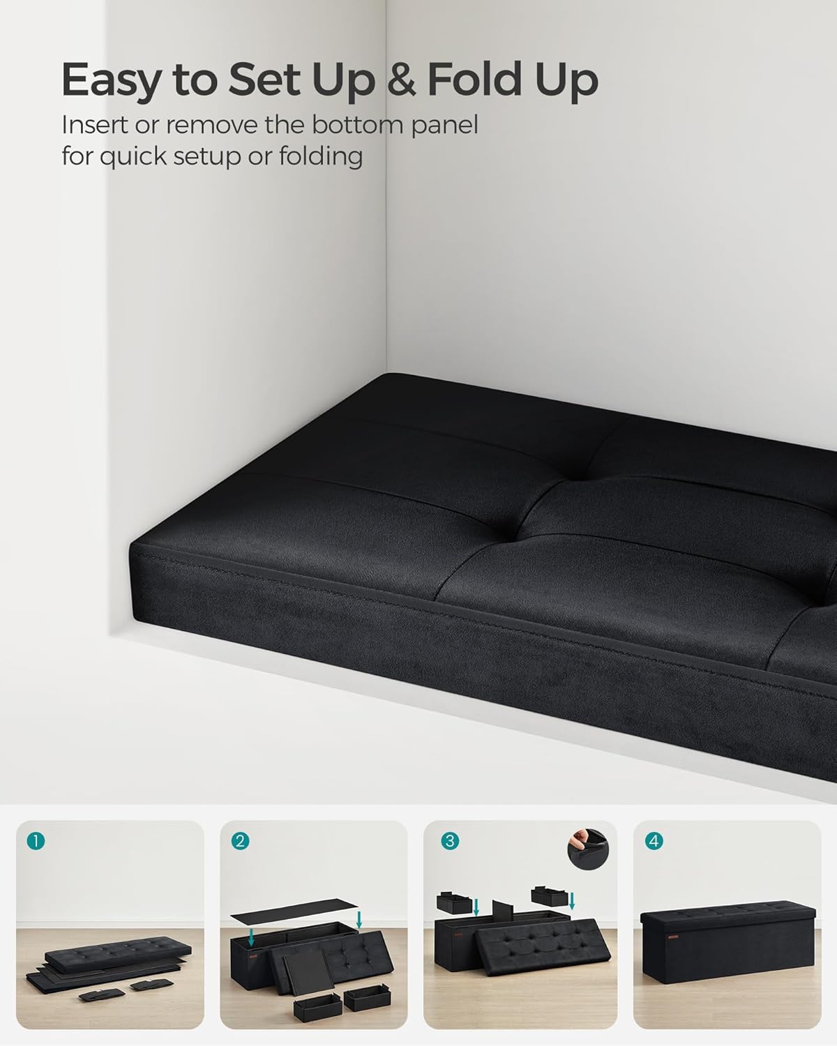SONGMICS Storage Bench LSF277B01