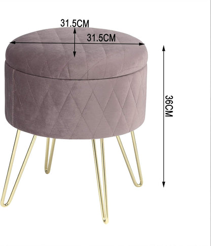 WOLTU Storage Ottoman Chair Stool