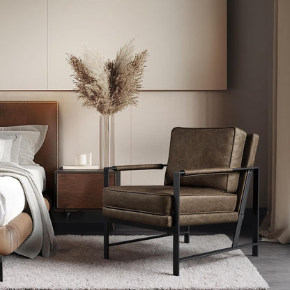 Yaheetech PU Leather Armchair