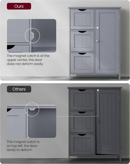 VASAGLE Bathroom Floor Storage Cabinet BBC049G02