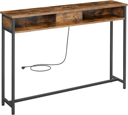 VASAGLE Console Table with Sockets LNT111K01