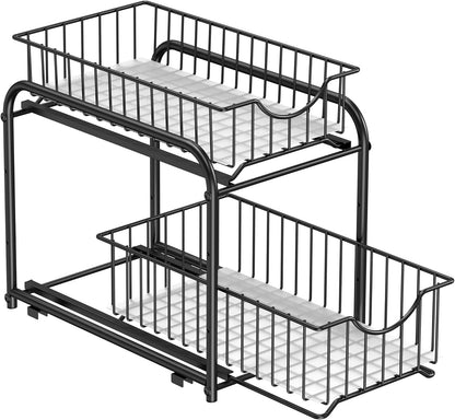 SONGMICS 2-Tier Pull Out Cabinet Organizer