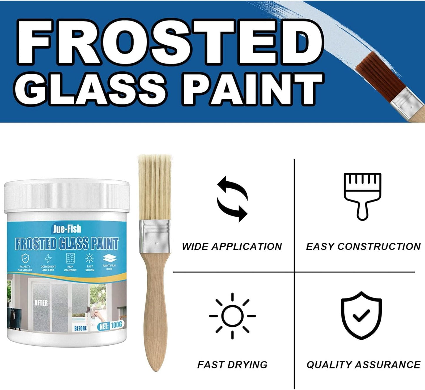 Frosted Glass Paint for Doors and Windows
