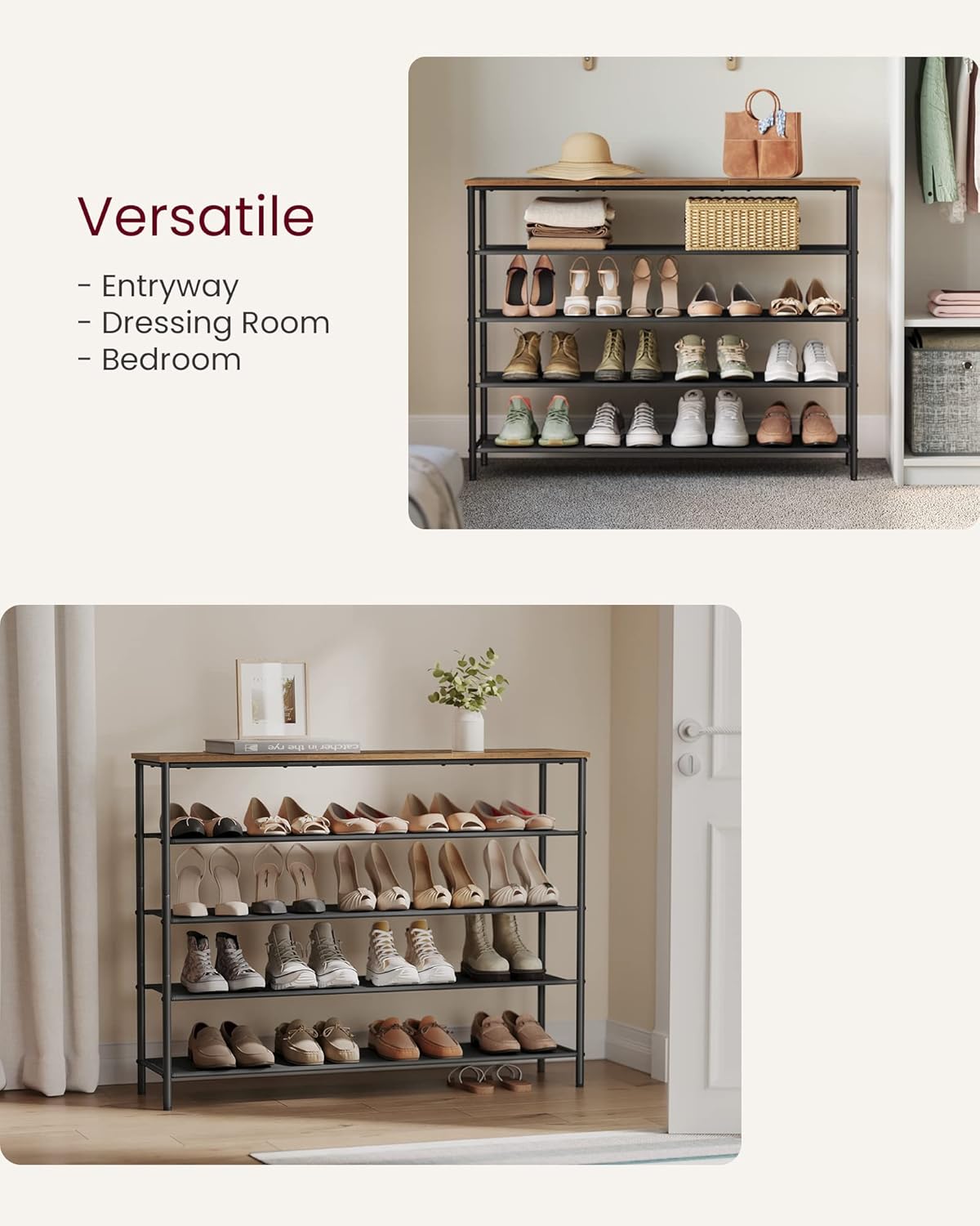 VASAGLE Shoe Rack LBS136B01