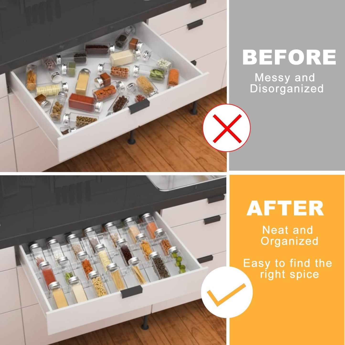 Spice Drawer Organizer