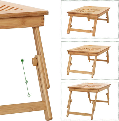 Bamboo Laptop Foldable Table