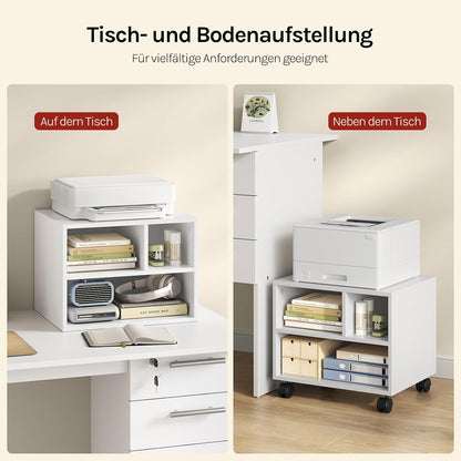 WOLTU Printer Table with Wheels Ask06WS