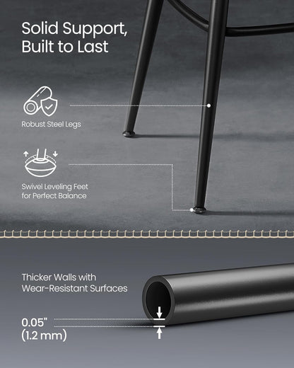 VASAGLE Set of 2 Bar Stools