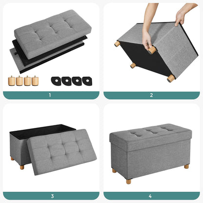 SONGMICS Storage Bench LSF16GYX