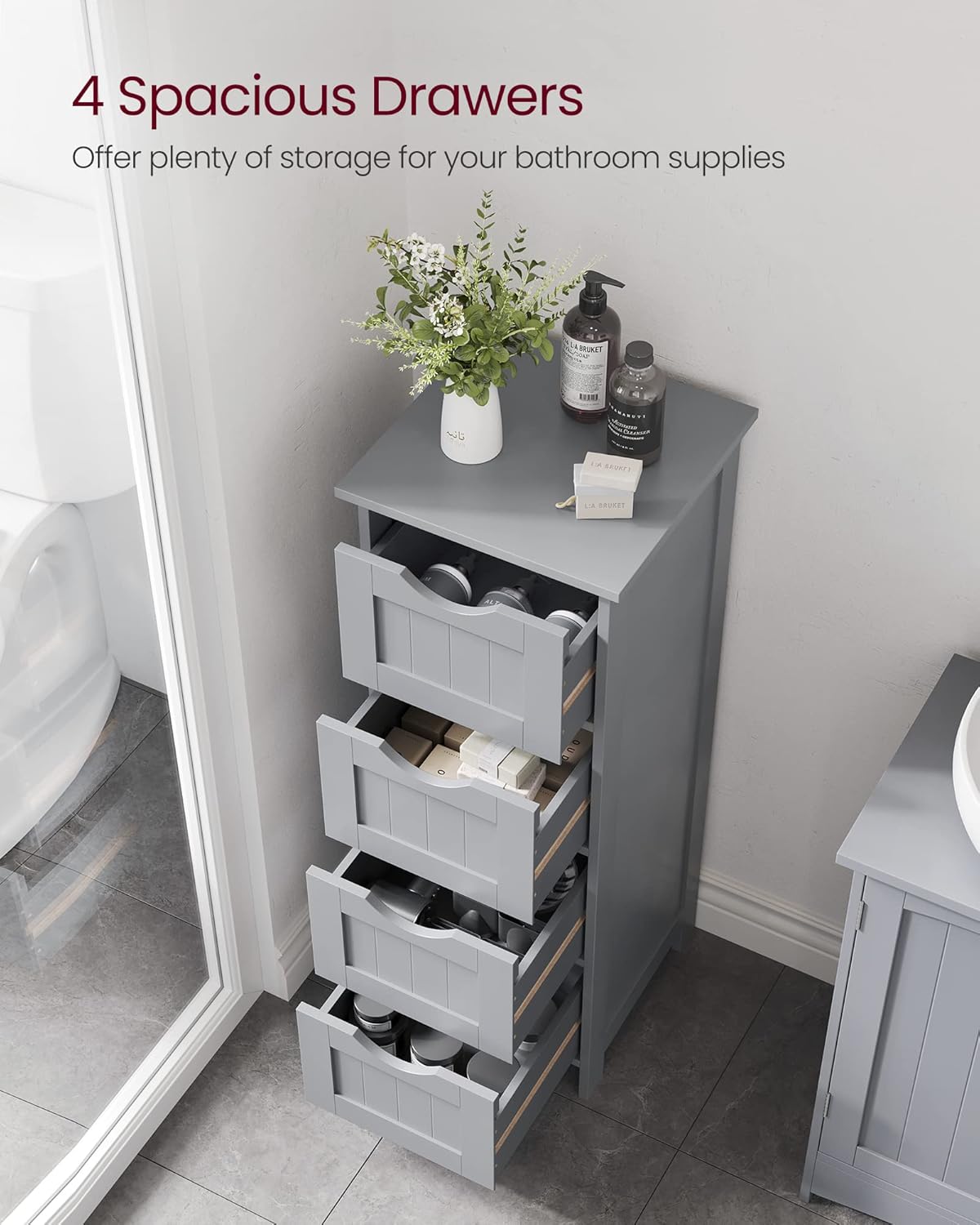 VASAGLE Floor Storage Cabinet LHC040P36