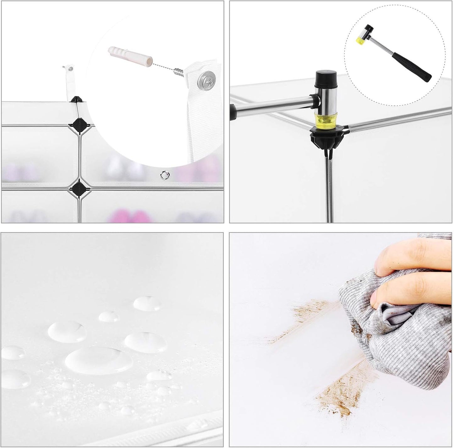 Songmics 6 Cube Interlocking Shoe Rack LPC06W