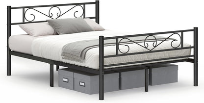 VASAGLE Bed with Metal Base RMB063B01