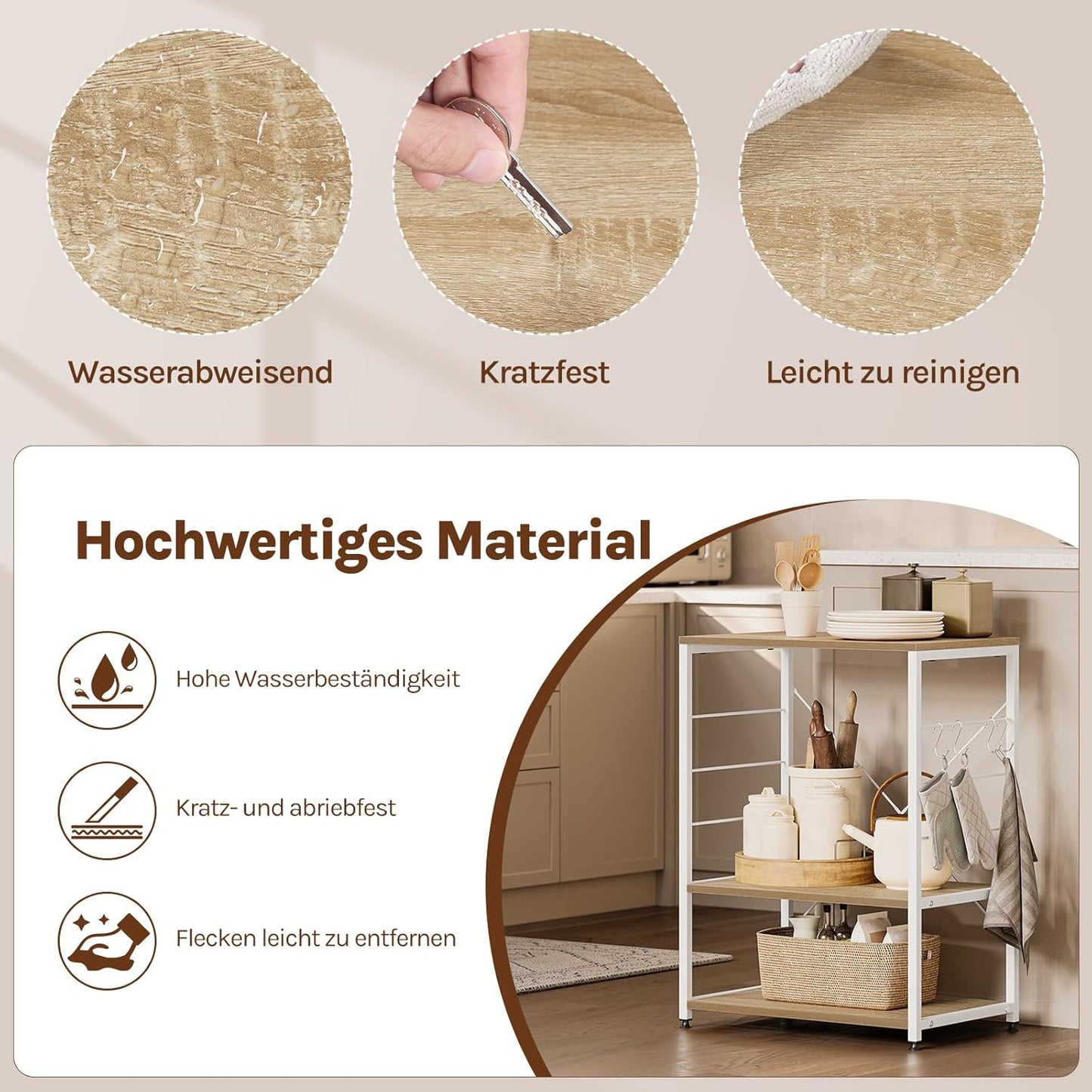 Woltu Kitchen Shelf Stand RGB9309HEI