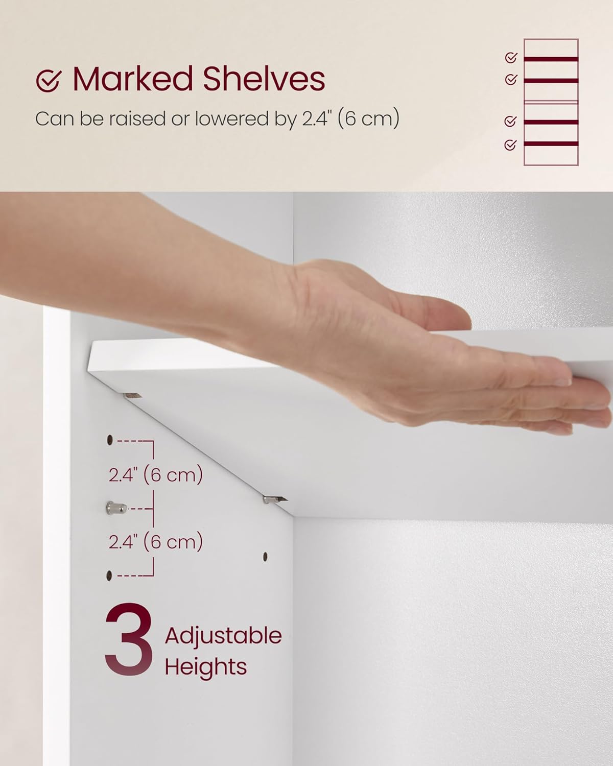 VASAGLE Bookcase LBC167T14