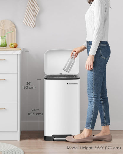 SONGMICS Kitchen Bin LTB101W01