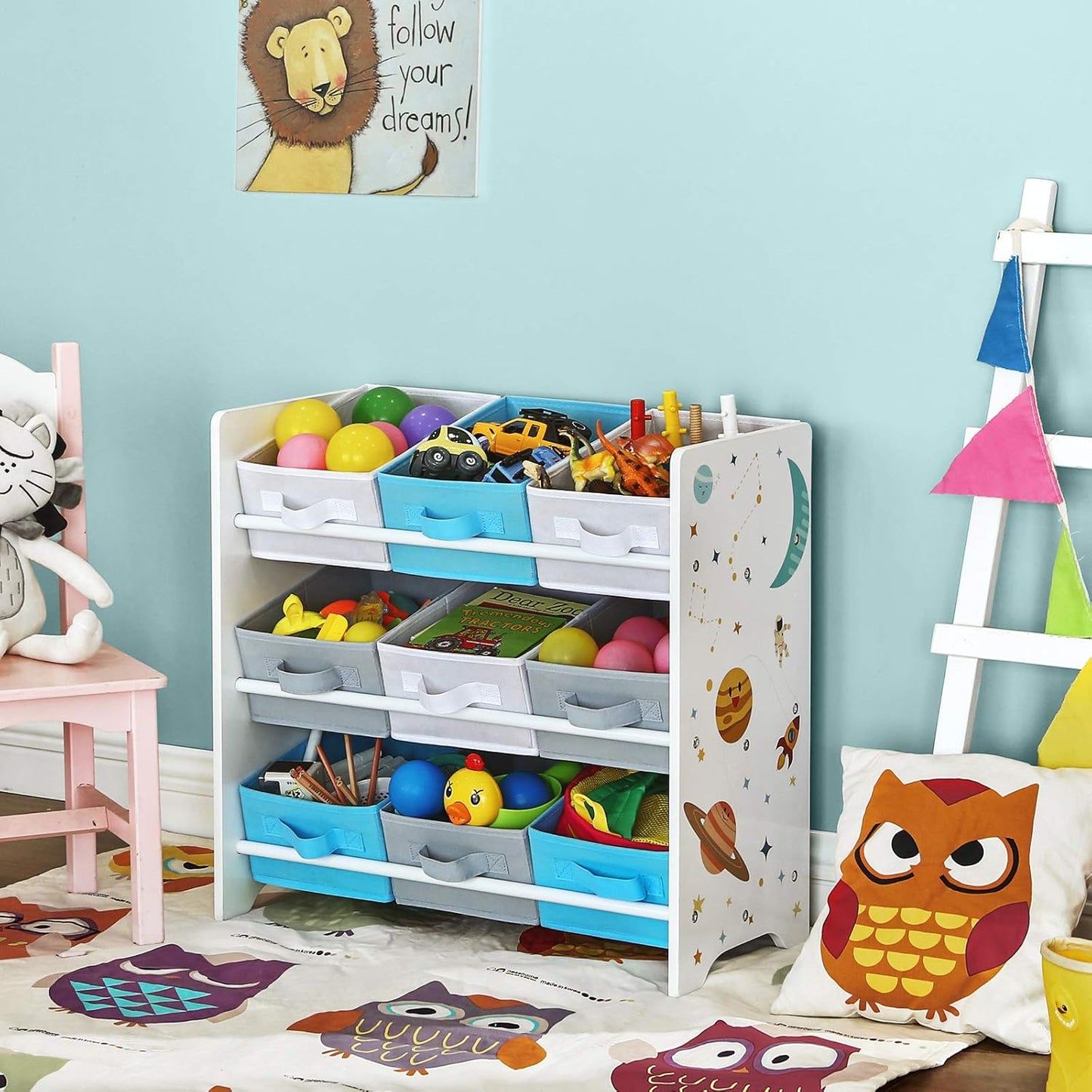 SONGMICS Children's Storage Shelf GKR33WT