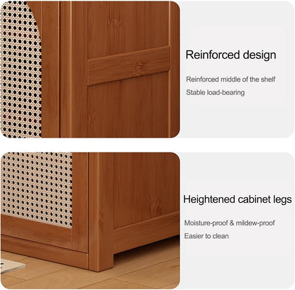 Bamboo Shoe Cabinet