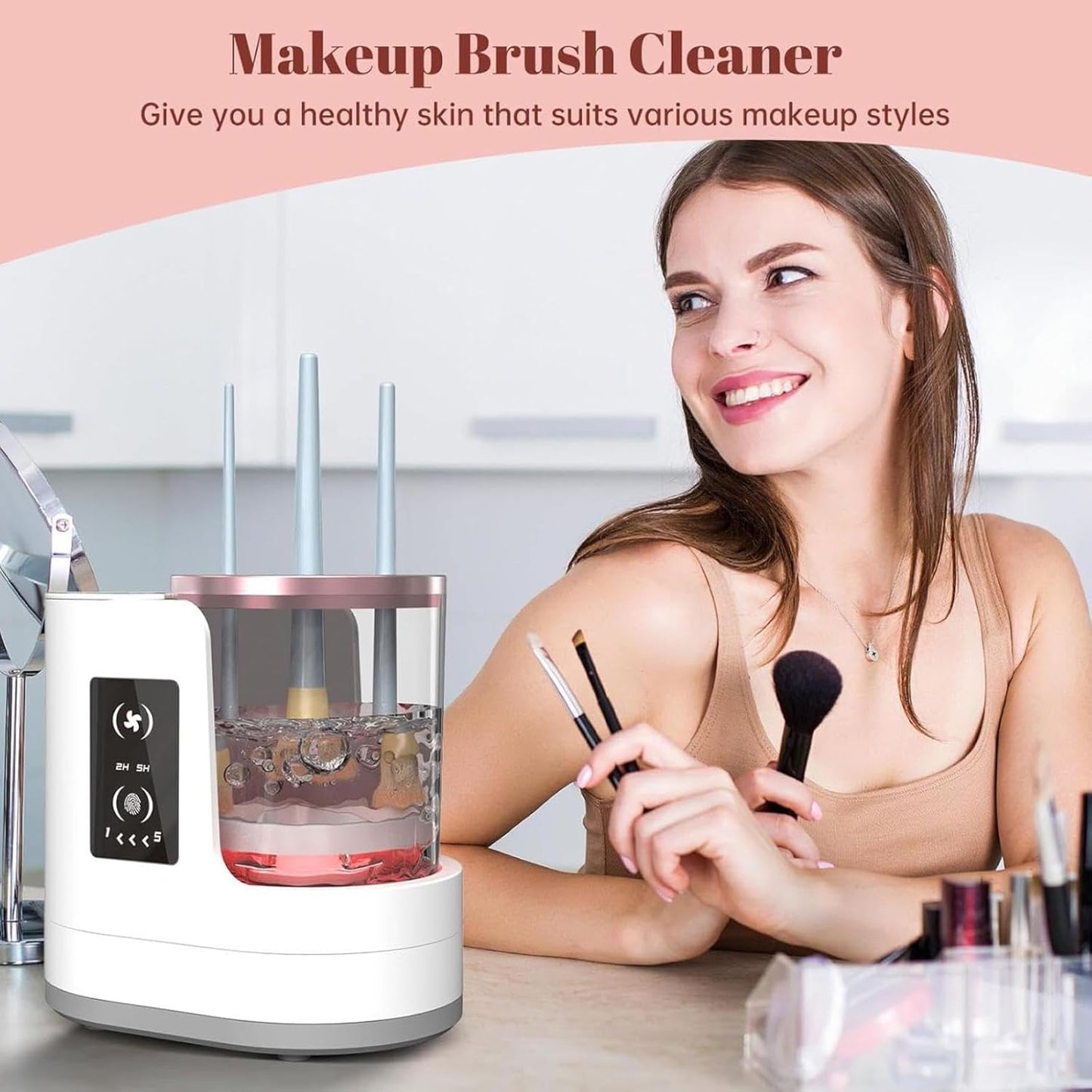 Electric Makeup Brush Cleaner Machine