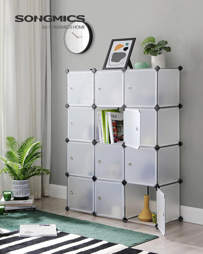 SONGMICS 12-Cube Shoe Rack LPC342W01