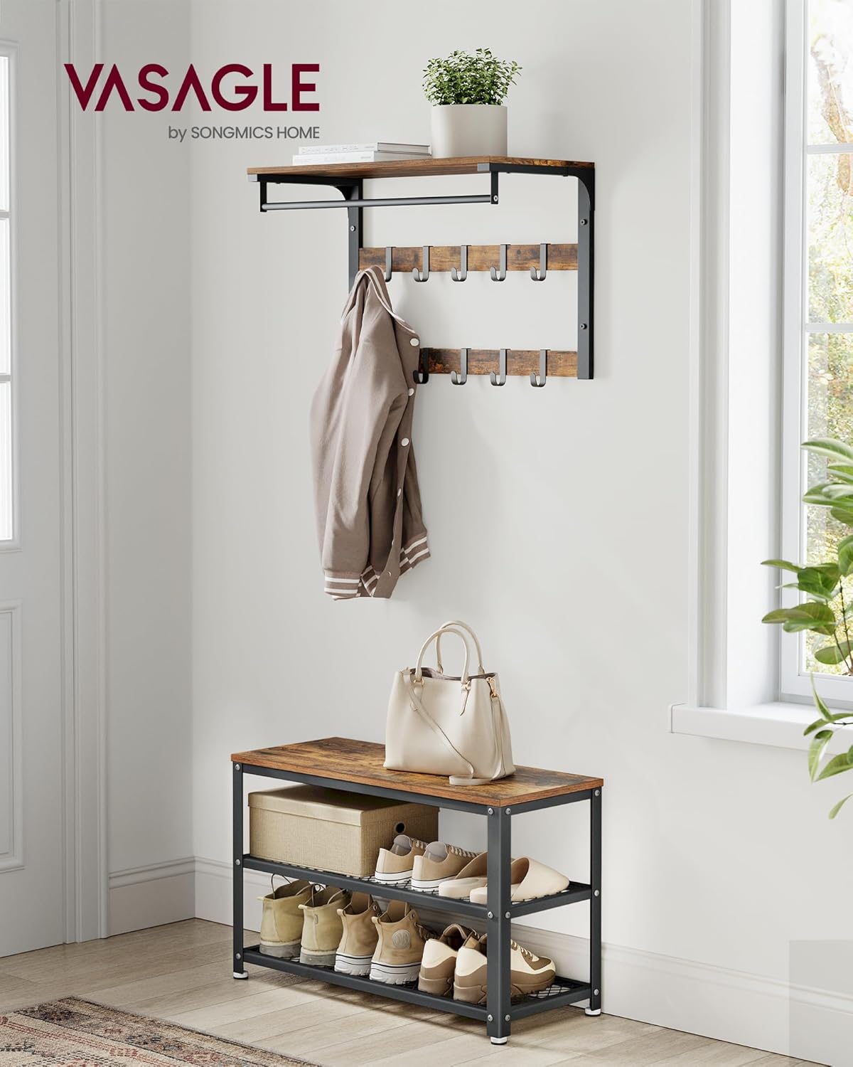 VASAGLE Shoe Bench LBS73X