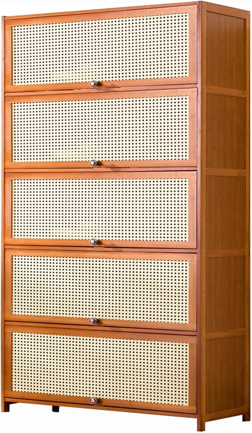 Bamboo Storage Cabinet With Doors