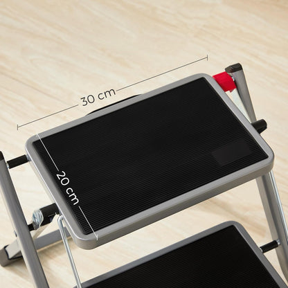 SONGMICS Folding 2 Step Ladder GSL002GY01