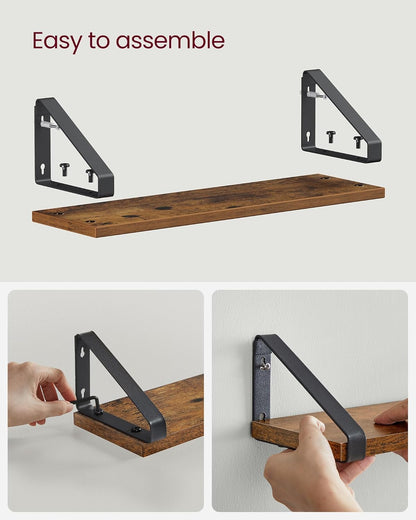 VASAGLE Set of 3 Wall Shelf LWS33BX