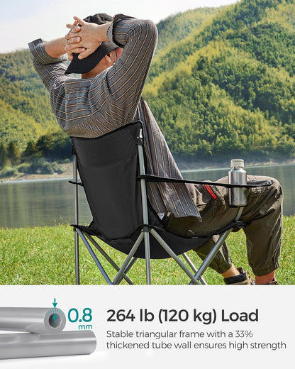 SONGMICS Set of 2 Folding Camping Chairs (GCB01BK)