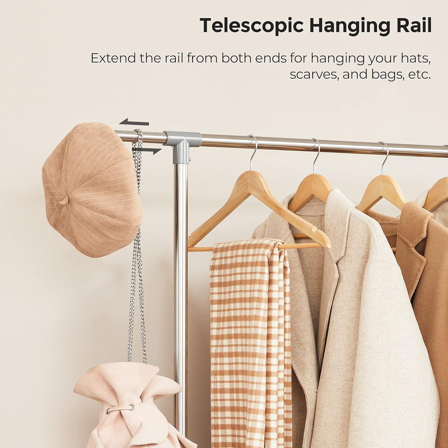 SONGMICS Double Clothes Rail (LLR401)