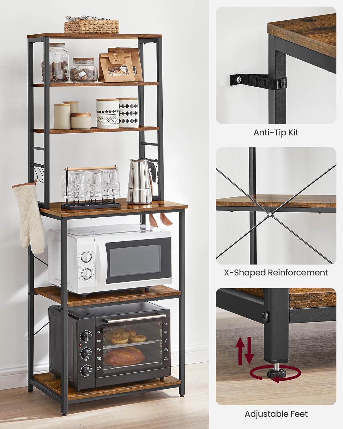 VASAGLE Kitchen Storage Rack