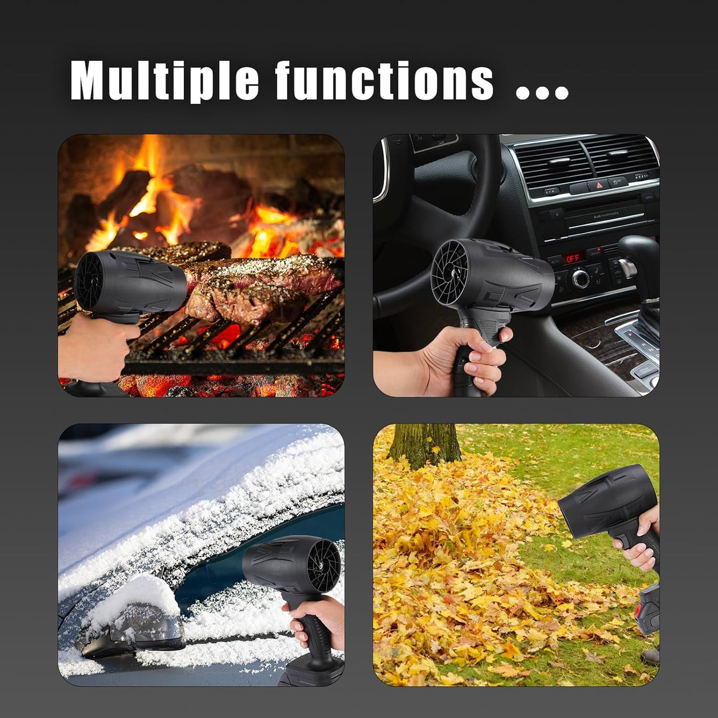 Handheld Electric Dust Blower with 2 Battery