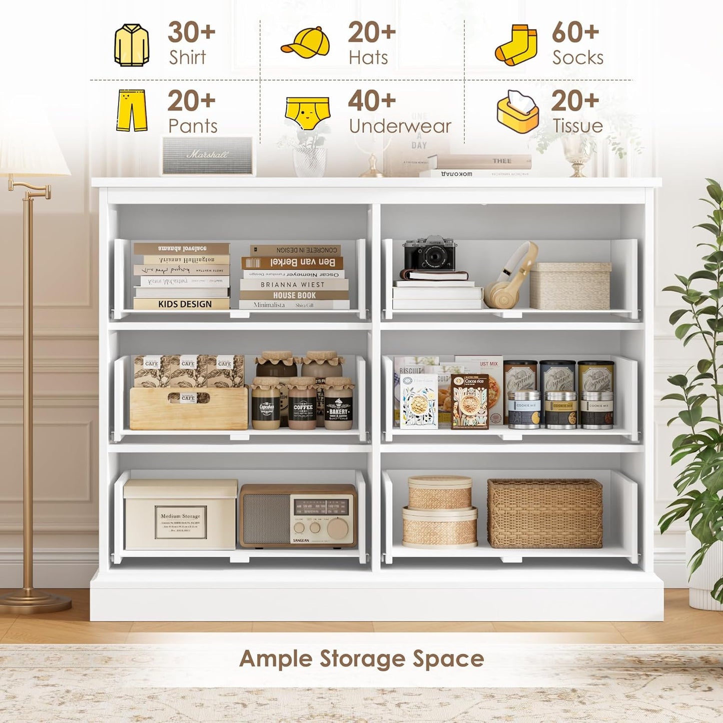 Modern Double Chest with Deep Drawers