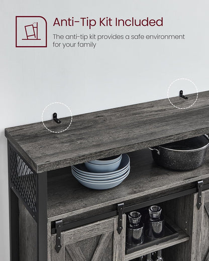 VASAGLE Sideboard, Kitchen Cabinet LSC092B04