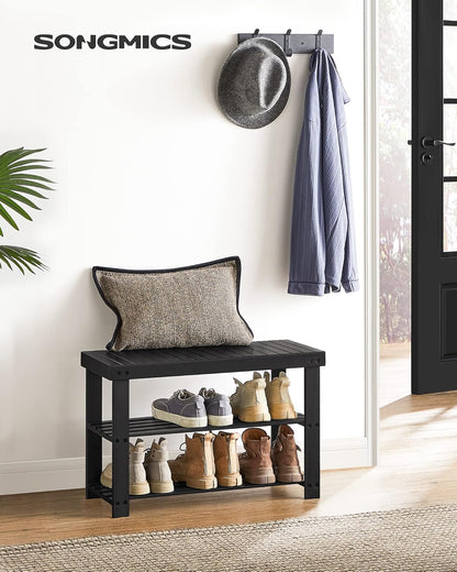 SONGMICS Bamboo Shoe Storage Bench (LBS04H)