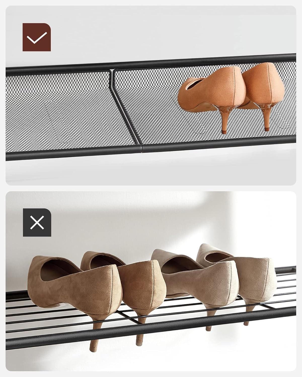 VASAGLE Shoe Rack LBS038B01