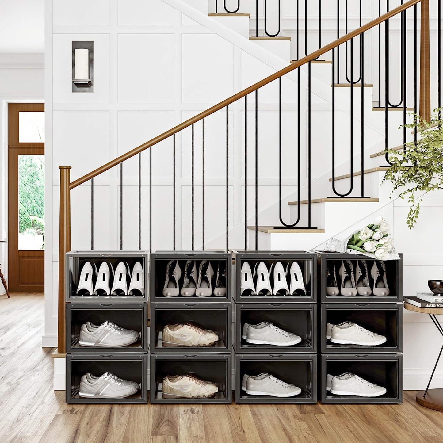 SONGMICS Set of 6 Shoe Boxes LSP06CB