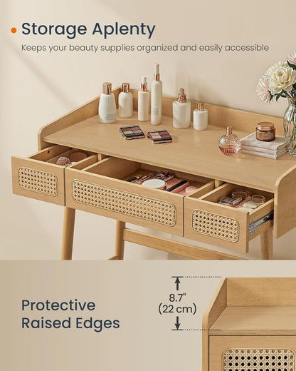 SONGMICS Vanity Desk with Mirror