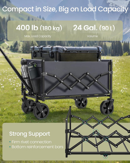 SONGMICS 90L Festival Trolley on Wheels (GFW909G01)