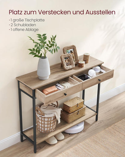VASAGLE Console Table LNT015W01