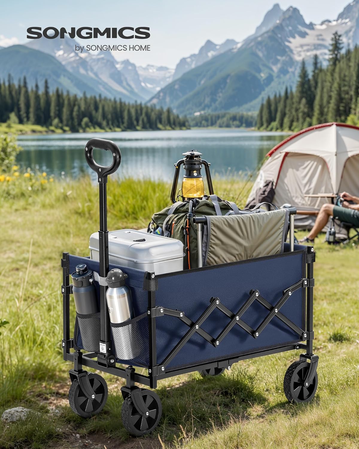 SONGMICS 90L Festival Trolley on Wheels (GFW909QE01)